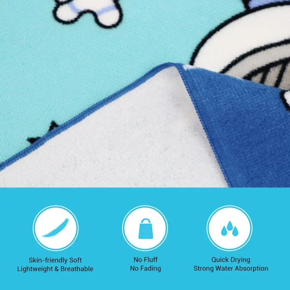 Детское полотенце с капюшоном 1 шт. милый мультяшный плащ пляжное детский халат