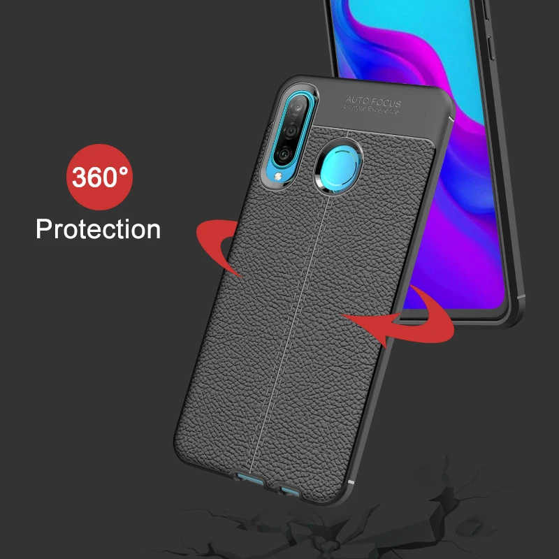 Чехол для Huawei P30 lite чехол роскошный кожаный силиконовый бампер мягкий телефона из