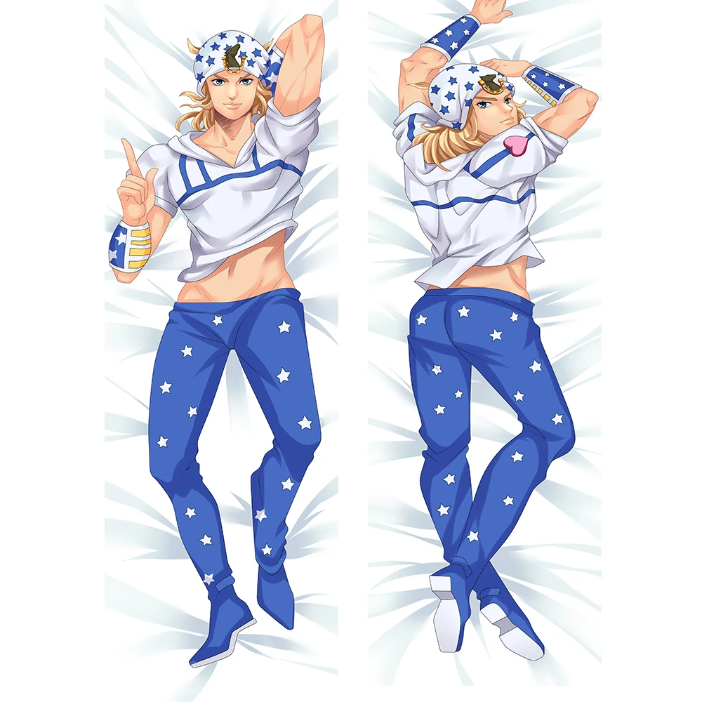 

Anime JoJo es extraño aventura Kujo Jotaro Cosplay almohada Dakimakura caso abrazando cuerpo