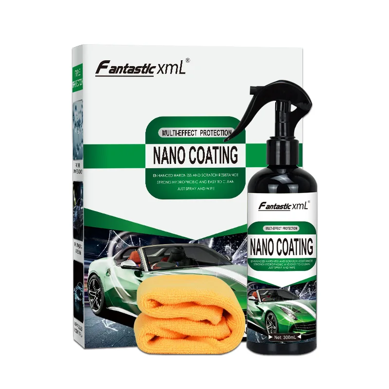 

Car Nano Ceramic Coating Spray -Waterless Car Wash Polish Super Hydrophobic Polish & Polymer Paint Sealant Detailing