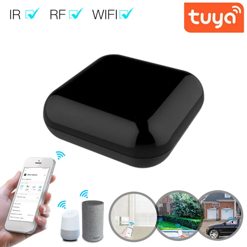 

Smart WIFI IR Remote Control Universal Infrared Tuya Smart Home Remote Controller For TV DVD AUD AC Works With Alexa Google Home