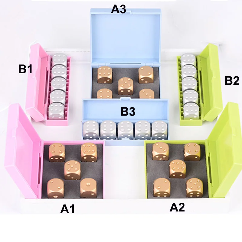 5 шт./компл. кубики из алюминиевого сплава Пинцет многогранные для Маджонга