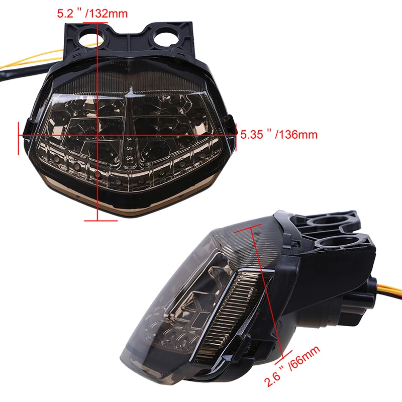 Задний светодиодный фонарь POSSBAY для мотоцикла сигнал поворота светильник Kawasaki