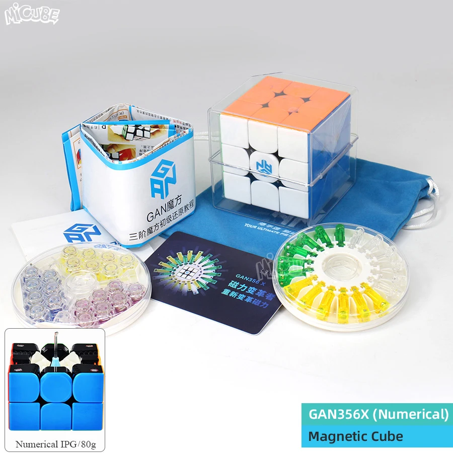 GAN356x-Numberical 3x3x3 Gan 356 Air Master Advance Master Gan Air S Gan Air SM Магнитные подарки Cfop формула карты скорость магниты магические кубики 3x3 - Цвет: GAN356x-Numberical