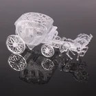 Прозрачная коробка королевский перевозки Золушка свадебной и подарки посылка конфетная коробка маленькая коробка для Baby Shower или для вечеринки по случаю День рождения