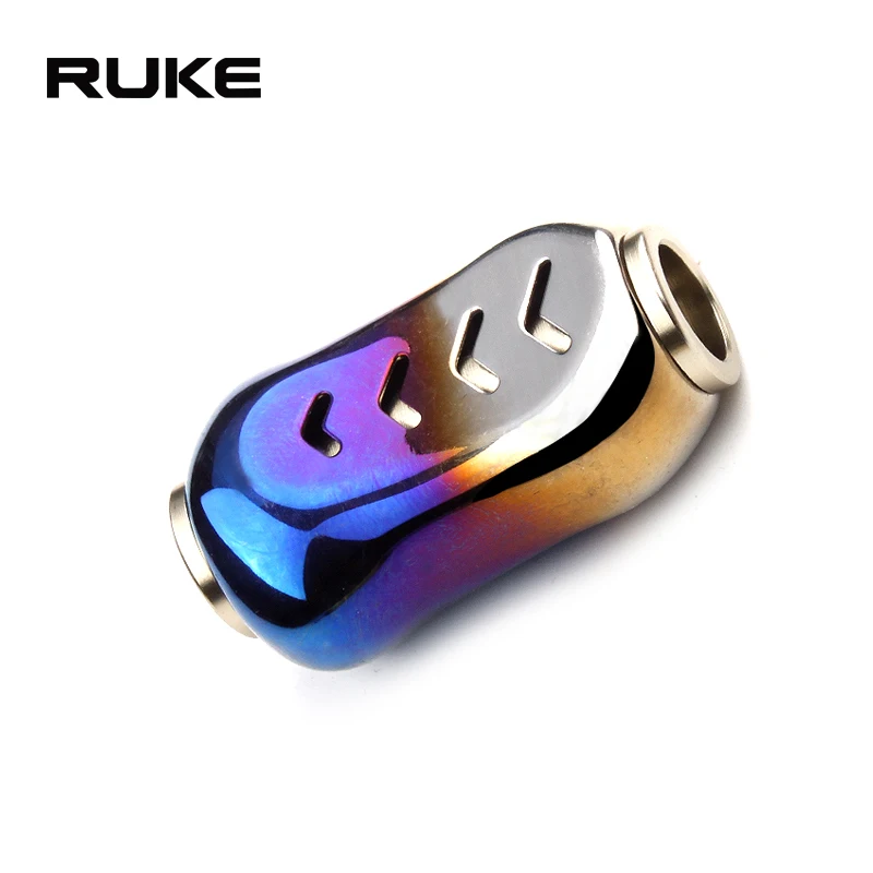 silver blue S Ruke дизайн сплав ручка костюм для Daiwa и Shimano 35 мм 8,8 г подходит 7x4x2,5 подшипник очень красивый DIY Аксессуары - Цвет: silver blue S