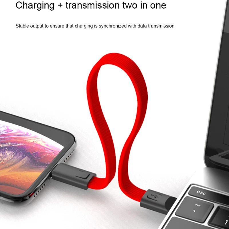 Keychain Lanyard Charger USB Cable For iPhone 13 X XR XS Max 11 Pro 6 6S 7 8 Plus 5 iPad Fast Charging Key chain Data Wire Cord | Мобильные
