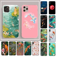maiyaca chinese koi fishes phone case for iphone 13 11 12 pro xs max 8 7 6 6s plus x 5s se 2020 xr cover