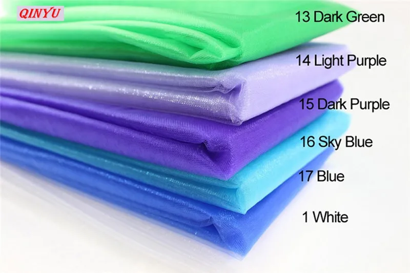 5/8/10 М Тюль в рулоне ткань катушка пачка прозрачная органза тюль для украшения