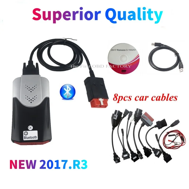 Новинка 2021 чехол 2017.R3 2016R0 keygen vd ds150e cdp с Bluetooth для автомобиля/грузовика сканер led 3 в
