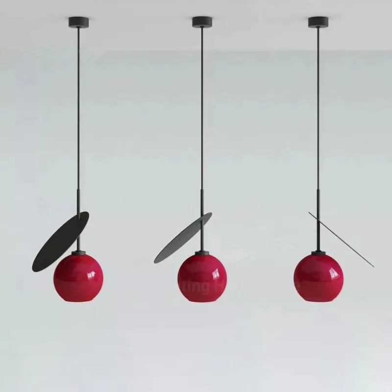 

Lovely Cherry Led Chandelier Children's Room Hanging Lamp Restaurant Living Room Chandeliers Red/White Glass E27 Concise