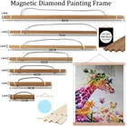 2020 новая магнитная деревянная рамка для алмазной вышивки, Алмазная мозаика, распродажа, рамка для алмазной живописи, рамка для украшения дома, рождественский подарок