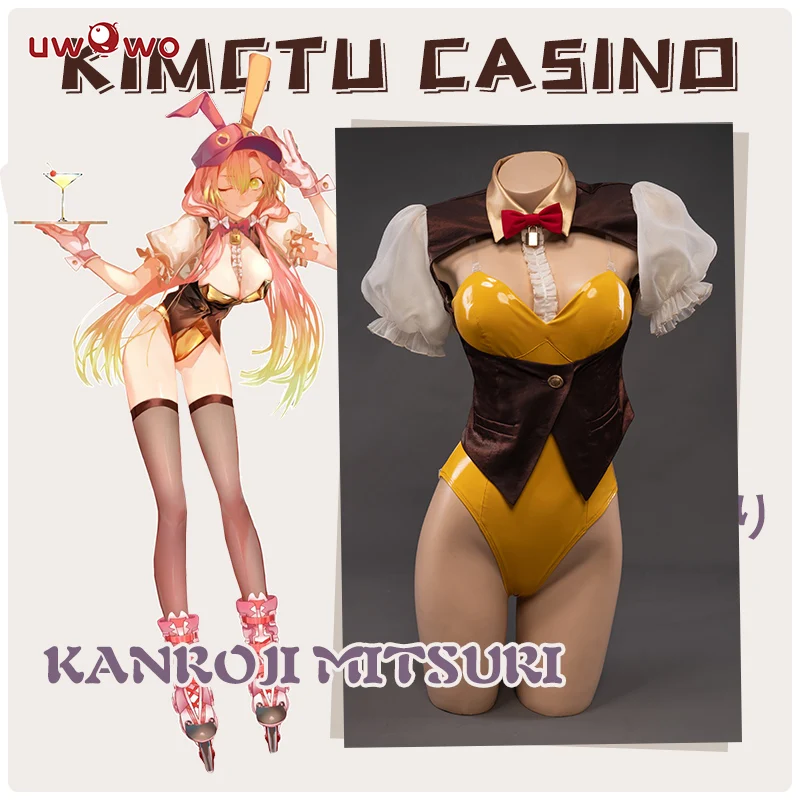 

【Only S.M 】 uwowo Demon Slayer Kimetsu no Yaiba Kanroji Mitsuri костюм для косплея кролик версия сексуальный боди кролик Cos Полный комплект
