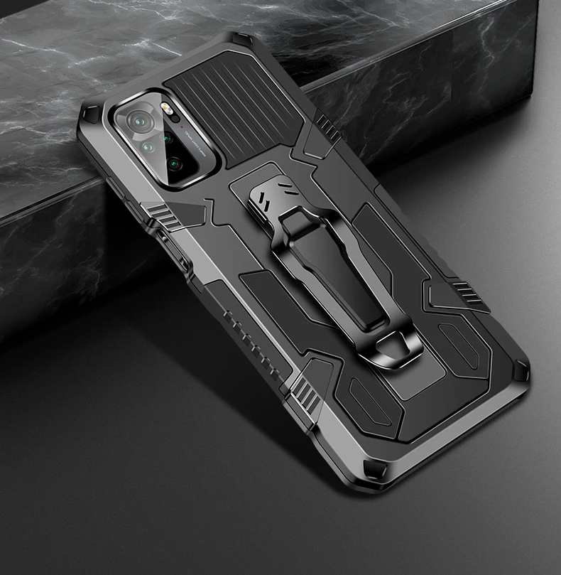 

Luxury Shockproof Armor Protect Bring Bracket Phone Case For Xiaomi Redmi Note 9S 10S 9 10 4G 5G Poco M3 F3 X3 FNC Pro Max Cover