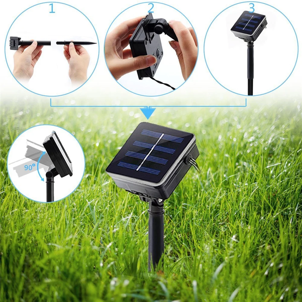 

Solar 12LED Butterfly Fairy Lights For Indoor Outdoor 4m Garden Patio Decor