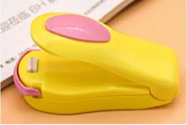 Yellow Портативная бытовая мини электрическая машина для термической герметизации, керамический импульсный герметик, уплотнительная упаковочная машина, полиэтиленовый пакет, герметик - Цвет: Yellow