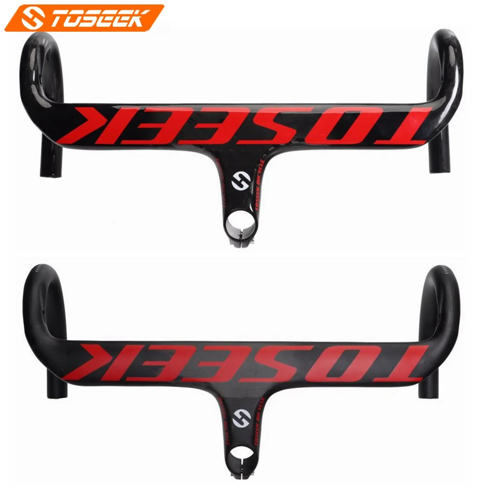 TOSEEK полный UD углеродный шоссейный велосипед Бент Бар рукоятка велосипеда