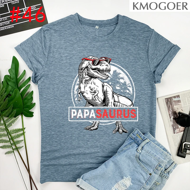 Футболка Papasaurus с принтом папочка Мужская/Женская/Мужская рубашка рисунком