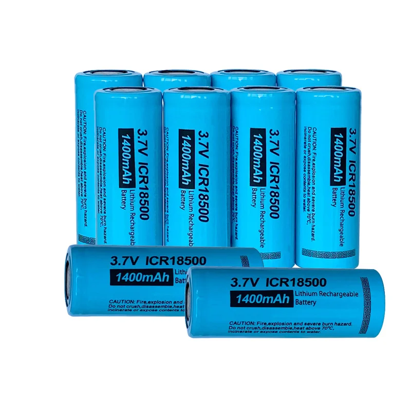 10 шт./лот PKCELL ICR 18500 3 7 в литий ионная аккумуляторная батарея 1400 мАч ионные батареи
