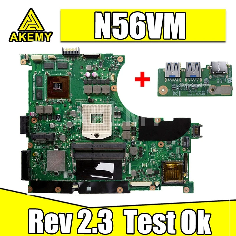 Материнская плата ноутбука N56VM Rev 2.3 подходит для N56V N56VJ N56VZ N56VB неинтегрированная