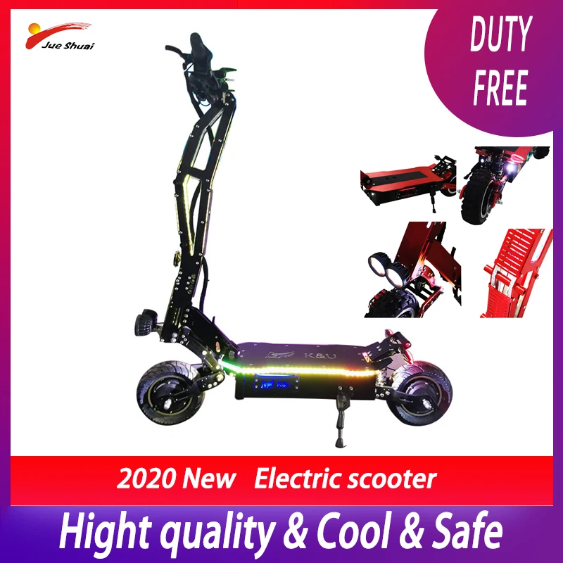 Роскошный внедорожный электрический скутер 95 км/ч 5000 Вт 11 дюймов 42ah Аккумулятор