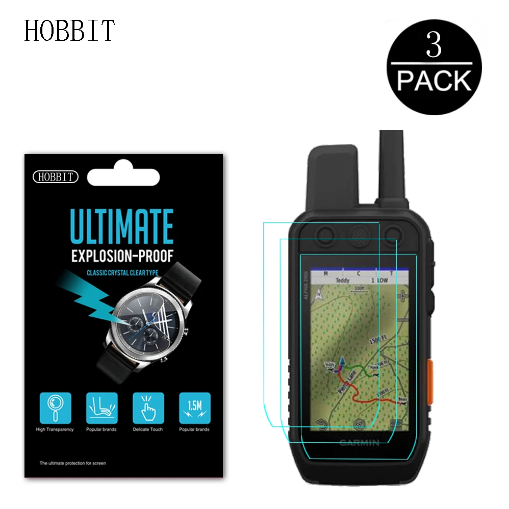 3 шт. HD Прозрачная пленка против царапин для Garmin Alpha 200i мировой ручной GPS ЖК нано
