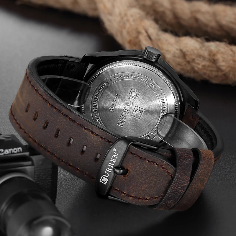 CURREN 8301 Роскошные Брендовые мужские военные спортивные часы Мужские Аналоговые