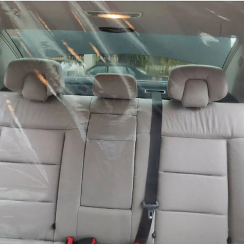 

140X200m Car Taxi Cab Isolation Film Anti-Fog Full Surround Transparent Protective Cover Car Seat Cover Accessories