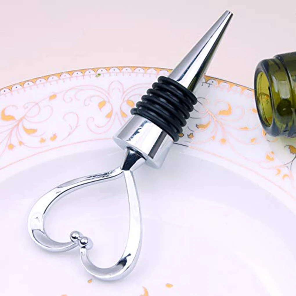 Элегантная в форме сердца красное вино пробка для бутылки шампанского вина