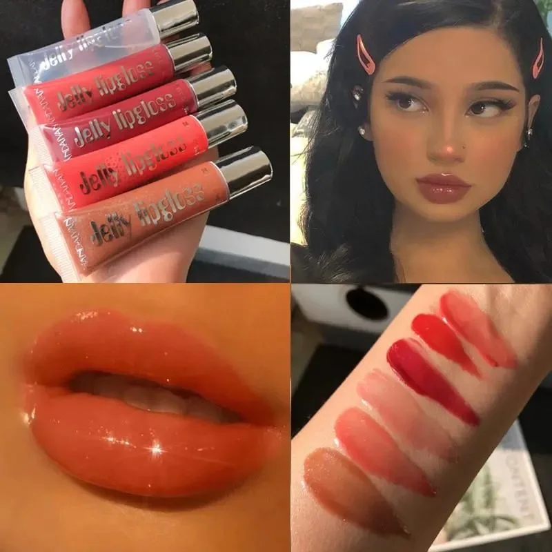 

Handaiyan Lip Balm Plumper Gloss Candy Color Jelly Clear Glitter Wholesale Nude Labial Mate Liquido Waterproof Makeup Cosmetics
