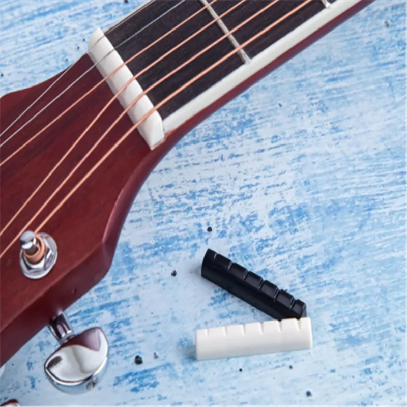 1 stücke 6 string e gitarre nut sattel für st tl stil gitarre ersatz zubehör free global shipping