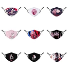 Любимая в FranXX маска моющаяся 3dпечатная многоразовая маска для рта и лица противотуманная Пылезащитная маска