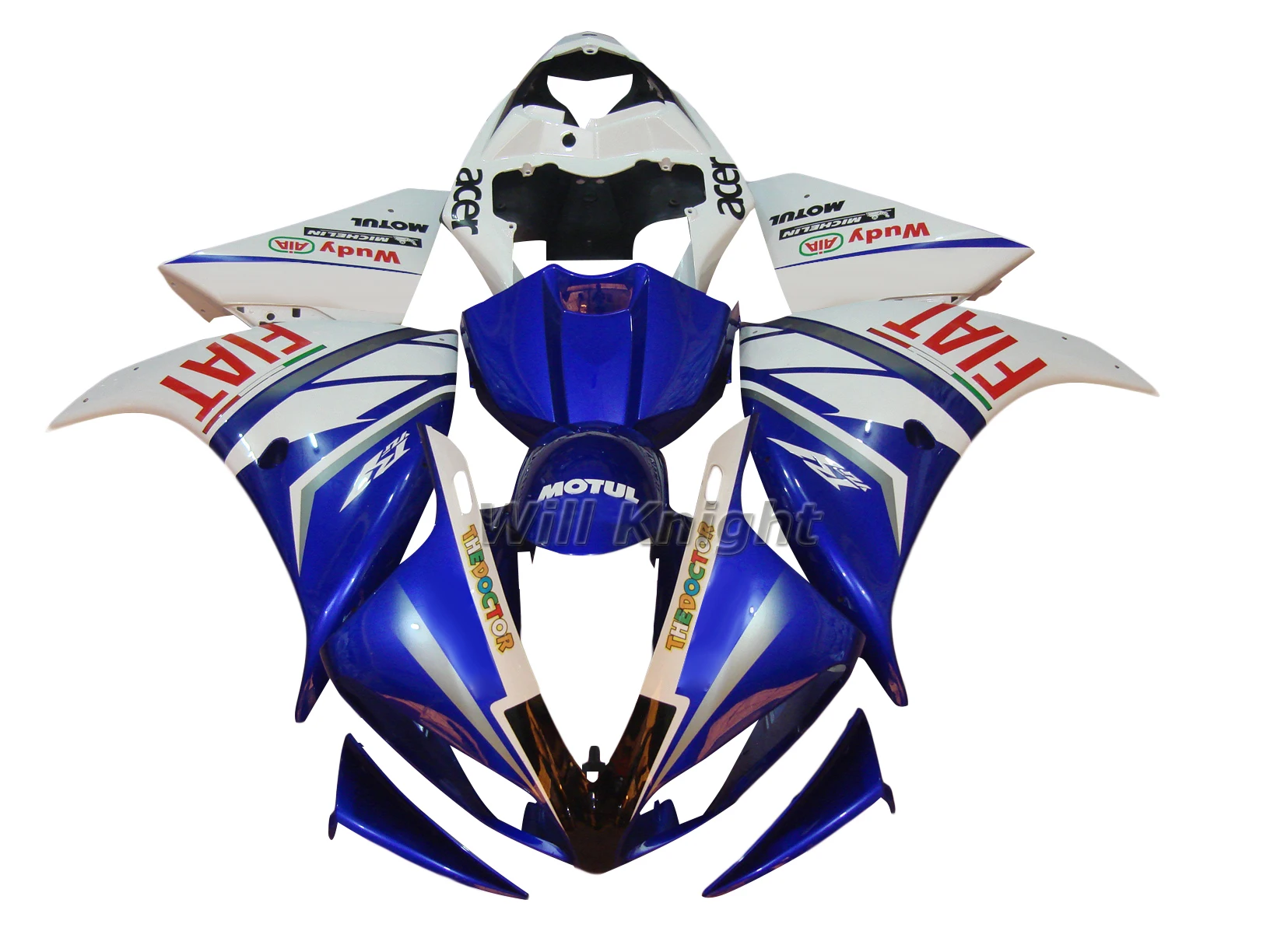 Комплекты обтекателей Крышка корпуса КОРПУСА ДЛЯ Yahama YZF1000 YZF R1 2009-2012 2010 2011 ABS Литье