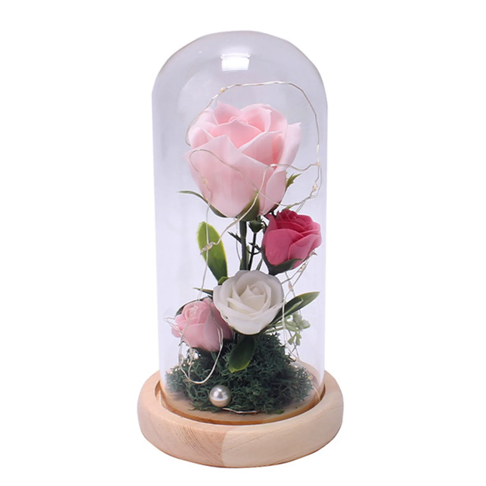 Подарок на день Святого Валентина Светодиодный светящийся в темноте стеклянный