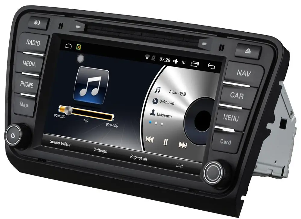 Автомобильный dvd плеер NaweiGe 8 дюймов T30 Android Восьмиядерный процессор 1 дюйма 2 + 32 ГБ