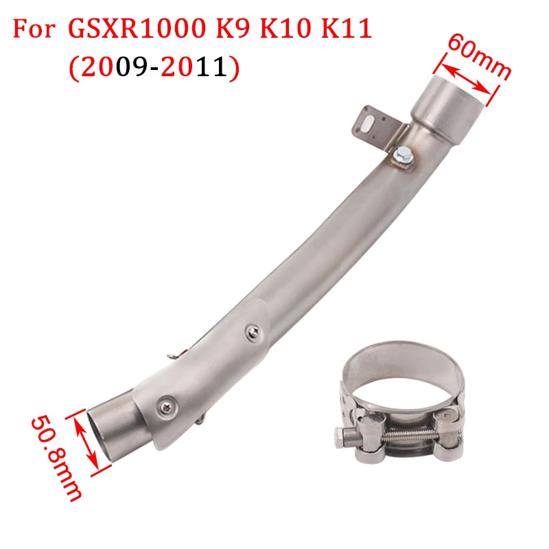 Для Suzuki GSXR 1000 GSX R1000 GSXR1000 K7 K8 K9 K10 K11 2007- 2011 мотоцикл выхлопной fAK глушитель средняя