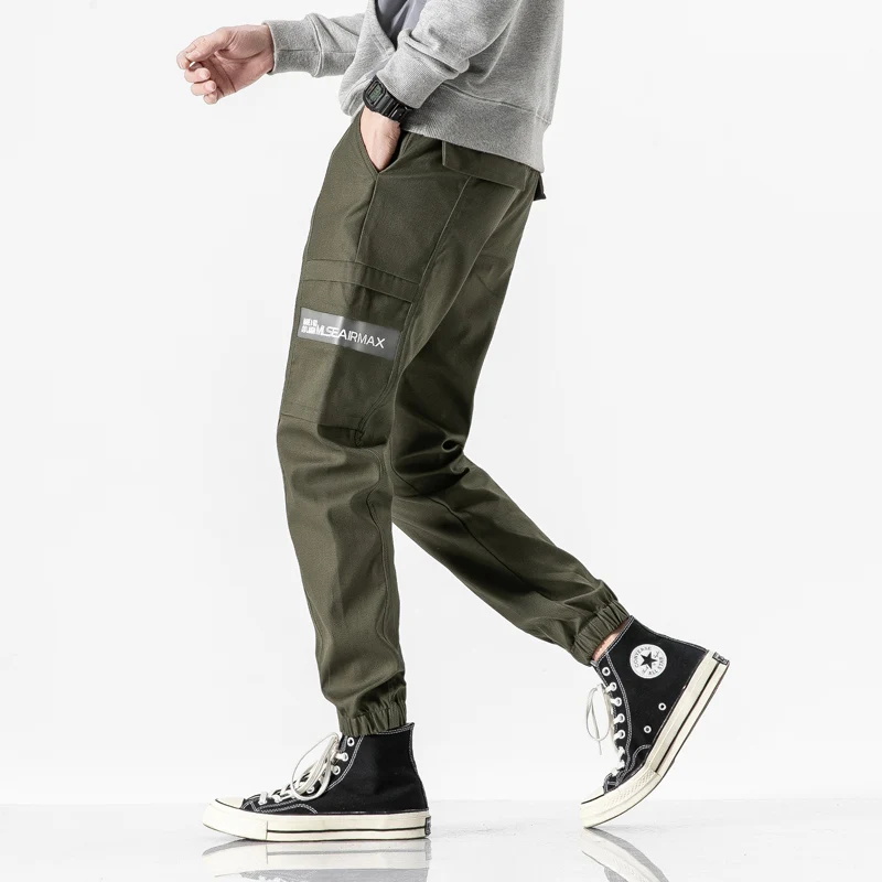 Уличная карго Брюки мужские джоггеры камуфляж Бренд повседневные брюки Мужская