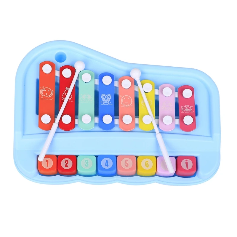 

Kids Children's puzzle octave hand percussion Farm Piano Developmental Music Toy R7RB