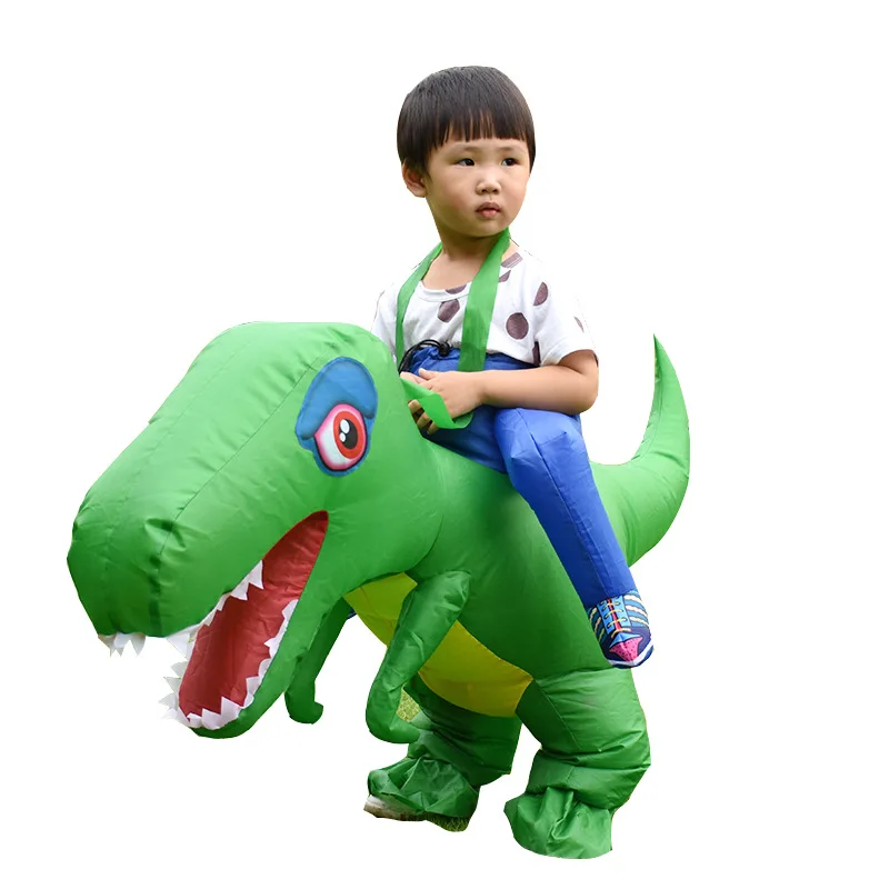 Костюм для езды, 2 размера, надувной динозавр, T-Rex, нарядное платье, Детский костюм на Хэллоуин для взрослых, костюм для вечеринки с драконом, костюм для костюмированной вечеринки с изображением животных