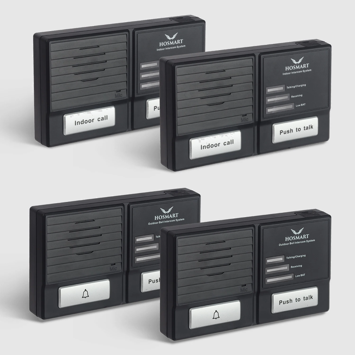 

China High Quality 1500FT Wireless Doorbell Intercom System with 2 receivers and 2 transmitters