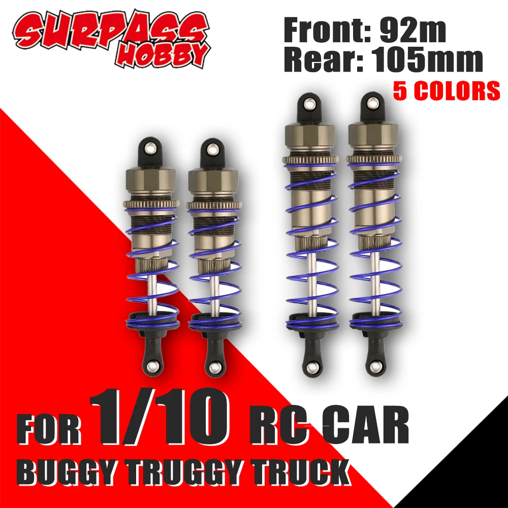 ZD амортизатор 92 мм спереди и 105 задний тормоз нефти демпфер подвески для 1/10 RC
