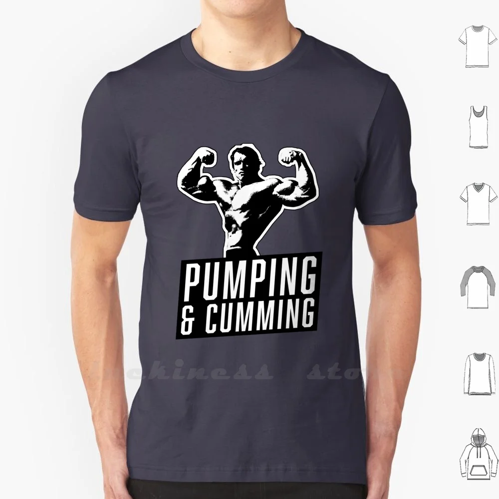 Оригинальная футболка с принтом Арнольда Шварценеггера нагнетающая и