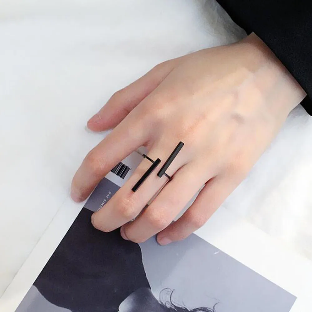 1 шт. Регулируемые кольца для ювелирных изделий черного и золотого цвета простая