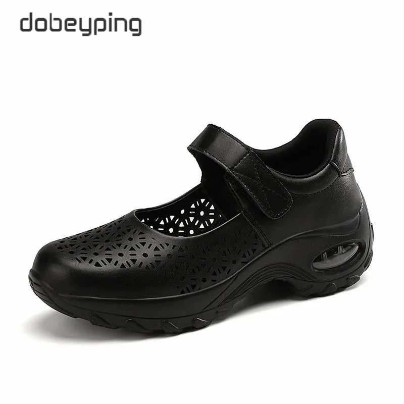 2020 New Wedges Women Casual Shoes Cut Out Woman Summer Dance Shoe Flat Platforms Female Sneakers Breathable Holes Women's Shoes