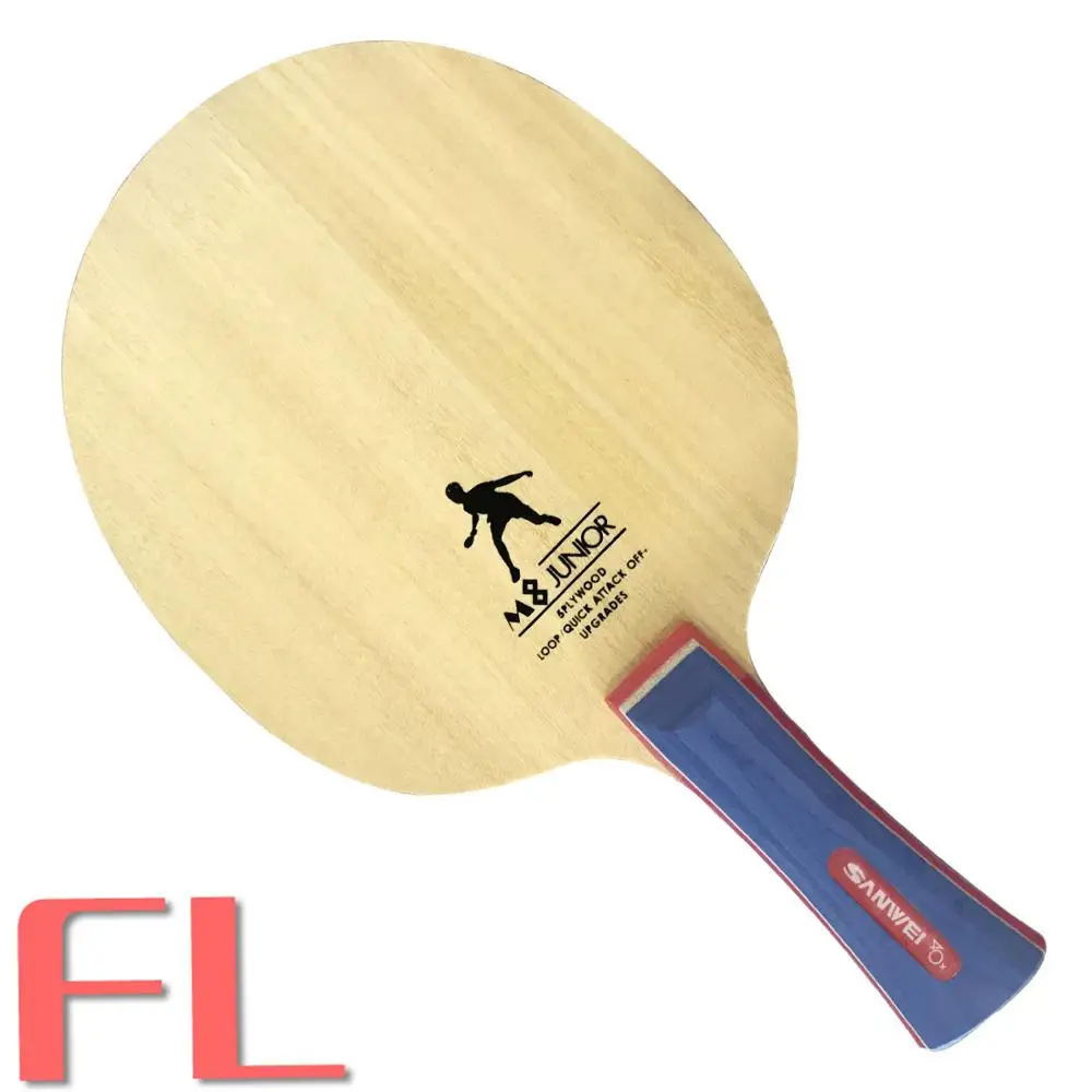 FL long handle Sanwei M8 Подростковая тренировка M 8 M-8 настольный теннис пинг понг лезвие - Цвет: FL long handle