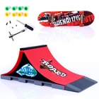 Игрушечный фингерборд, скейтборды для пальцев, скейт-парк, рампа, детали для технической тренировки, подарочный набор для детей, спортивная игра для детей