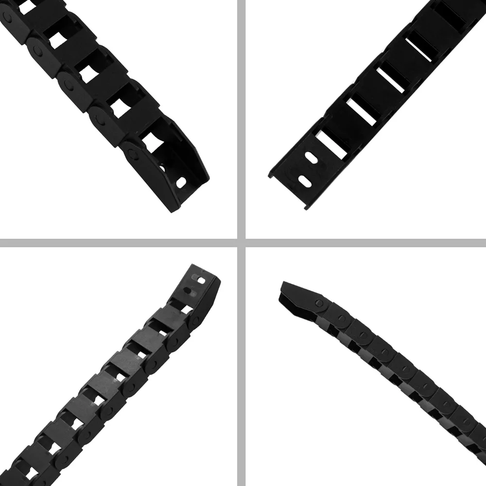 1 метр Пластиковый кабель передачи цепной проволоки Перевозчик с концевыми