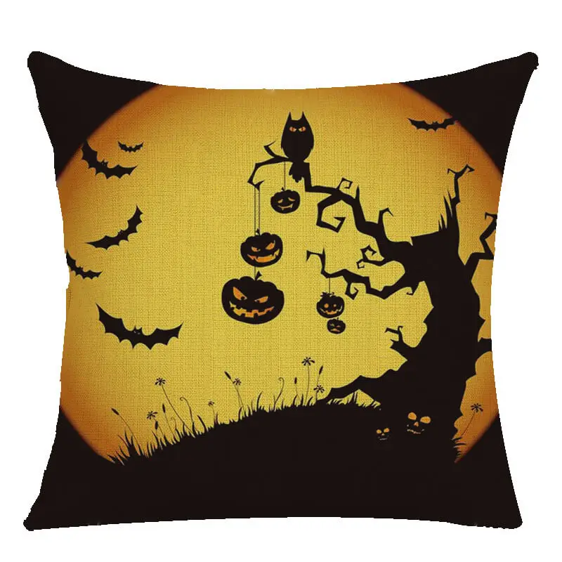 LeRadore Подушка на Хэллоуин наволочка из льна домашний декоративный чехол подушки