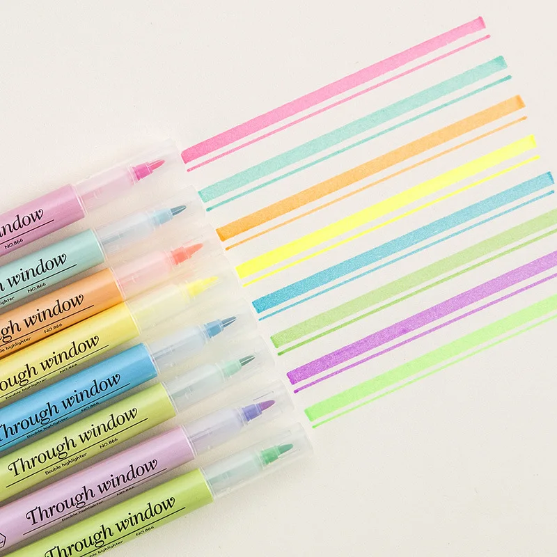 Набор маркеров с окошками 8 цветов | Канцтовары для офиса и дома