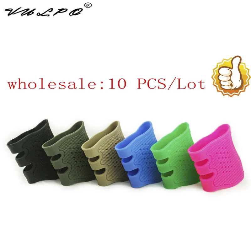 10 шт./лот тактическая Универсальная мягкая резиновая накладка для пистолета и